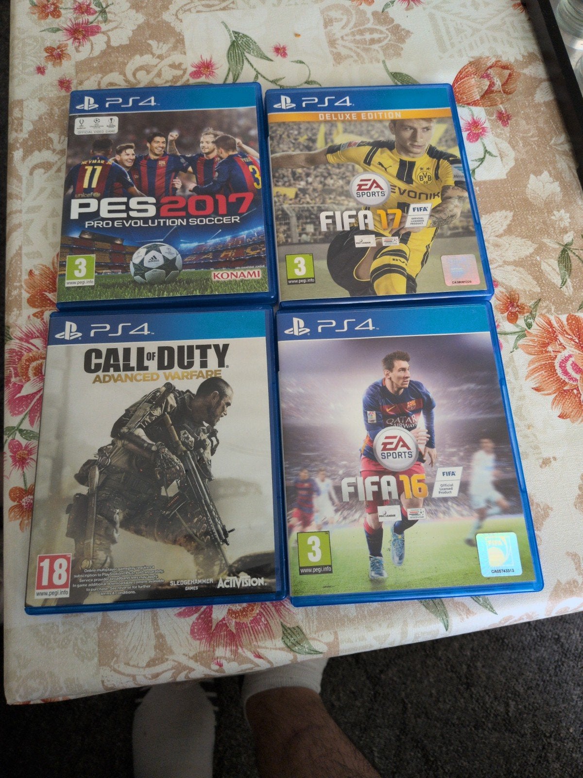 PS4 Spelletjes: FIFA 16, FIFA 17, PES 2017, Call of Duty, Spelcomputers en Games, Games | Sony PlayStation 4, Gebruikt, Vanaf 18 jaar