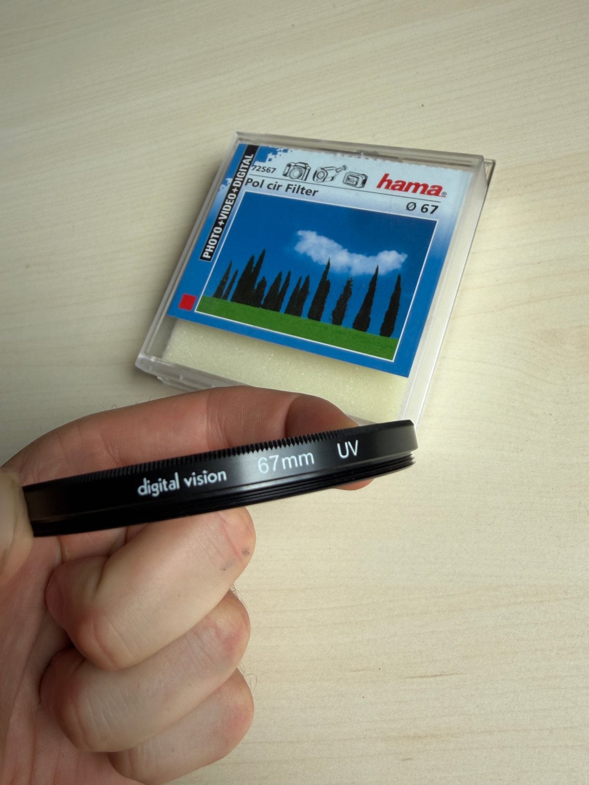 67mm UV filter, Audio, Tv en Foto, Fotografie | Filters, Ophalen, Zo goed als nieuw, 60 tot 70 mm, UV-filter