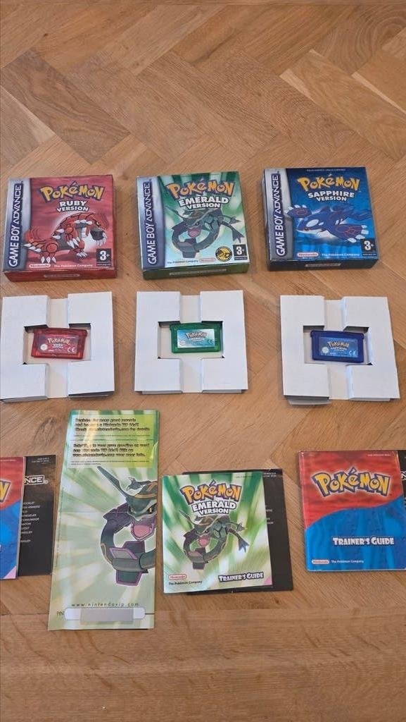 Pokémon Generatie 3 (Ruby, Sapphire, Emerald) Compleet, Nintendo, 1 speler, Zo goed als nieuw, Role Playing Game (Rpg)