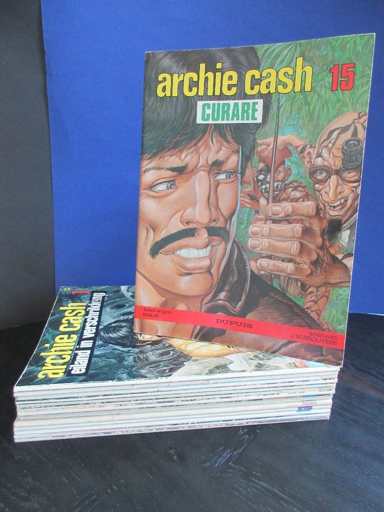 Archie Cash stripboeken, Boeken, Gelezen, Malik, Verzenden, Meerdere stripboeken