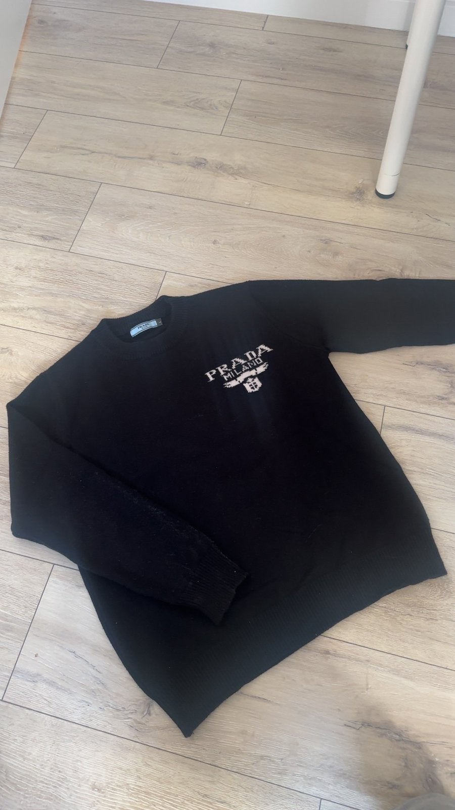 Prada Sweater black, Verzenden, Gedragen, Maat 48/50 (M), Zwart