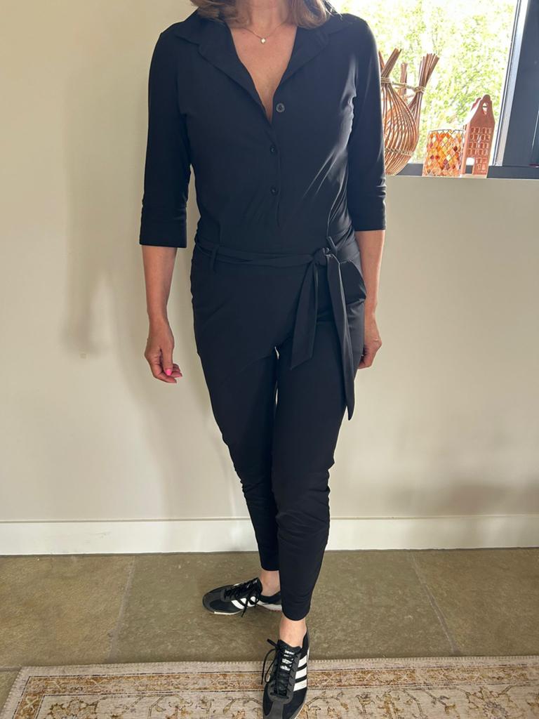 studio Anneloes jumpsuit mt M zwart, Ophalen of Verzenden, Zo goed als nieuw, Maat 38/40 (M), Zwart