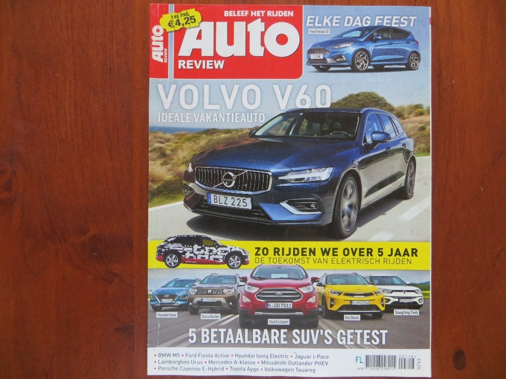 Auto Review 7 2018 Ford Fiesta ST, Volvo V60, Hyundai Kona, Ophalen of Verzenden, Zo goed als nieuw, Ford
