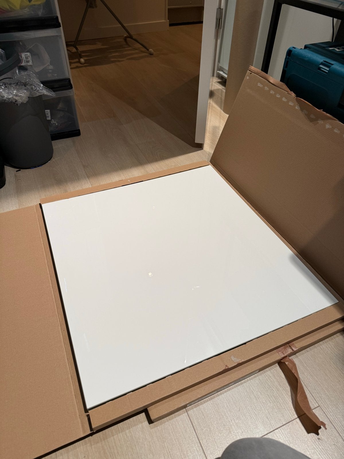 IKEA Selsviken deuren HG wit (4 stuks), waarvan 1 verkleurd, Ophalen, Gebruikt