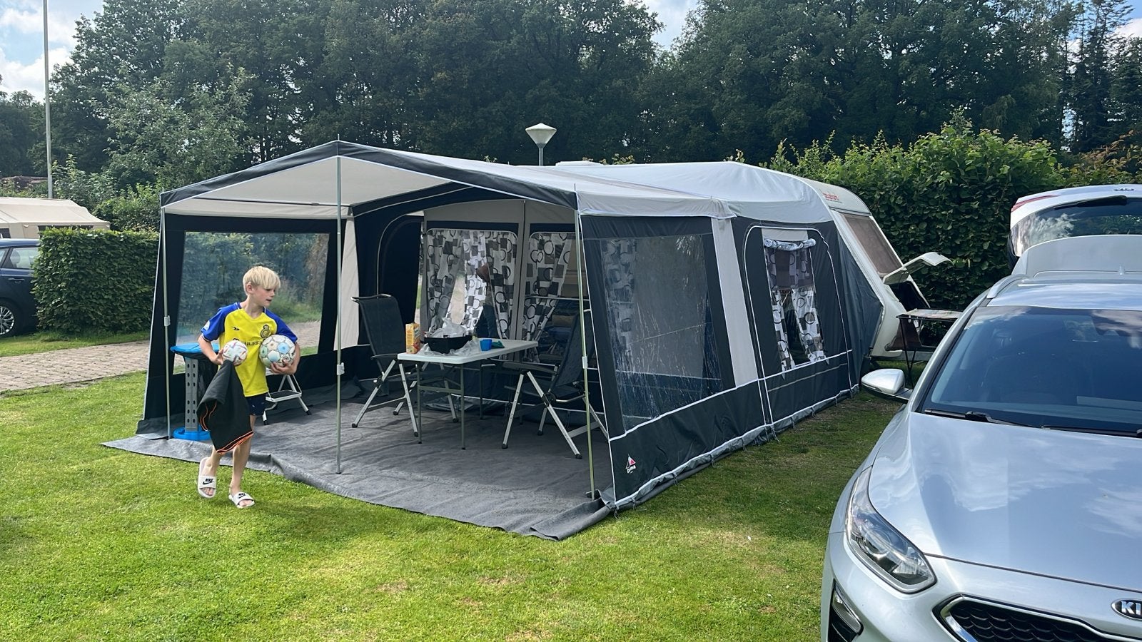 Beyerland Sprinter 390-D - Compacte en complete caravan, Caravans en Kamperen, Caravans, Rondzit, Omvormbare zithoek, Particulier
