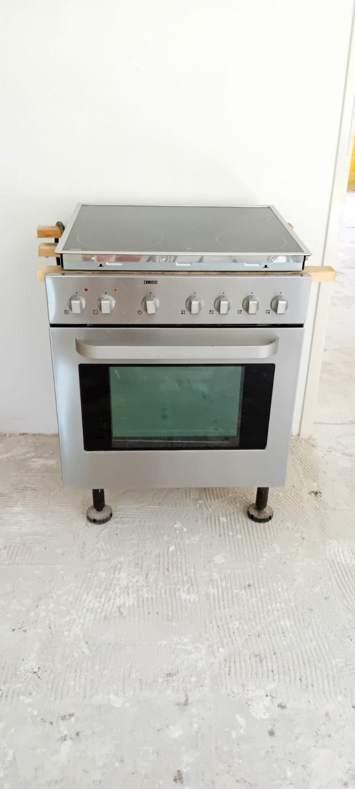 Oven met keramische kookplaat, Ophalen, Keramisch, 4 kookzones, Inbouw