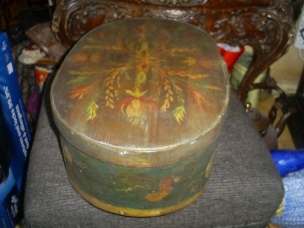 volkskunst grote spannedoos, Ophalen of Verzenden