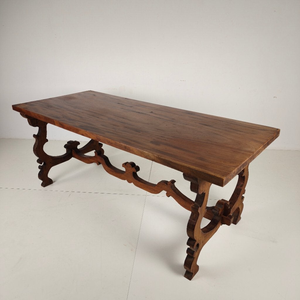 Spaanse massief houten eettafel – 20e eeuw, Ophalen of Verzenden
