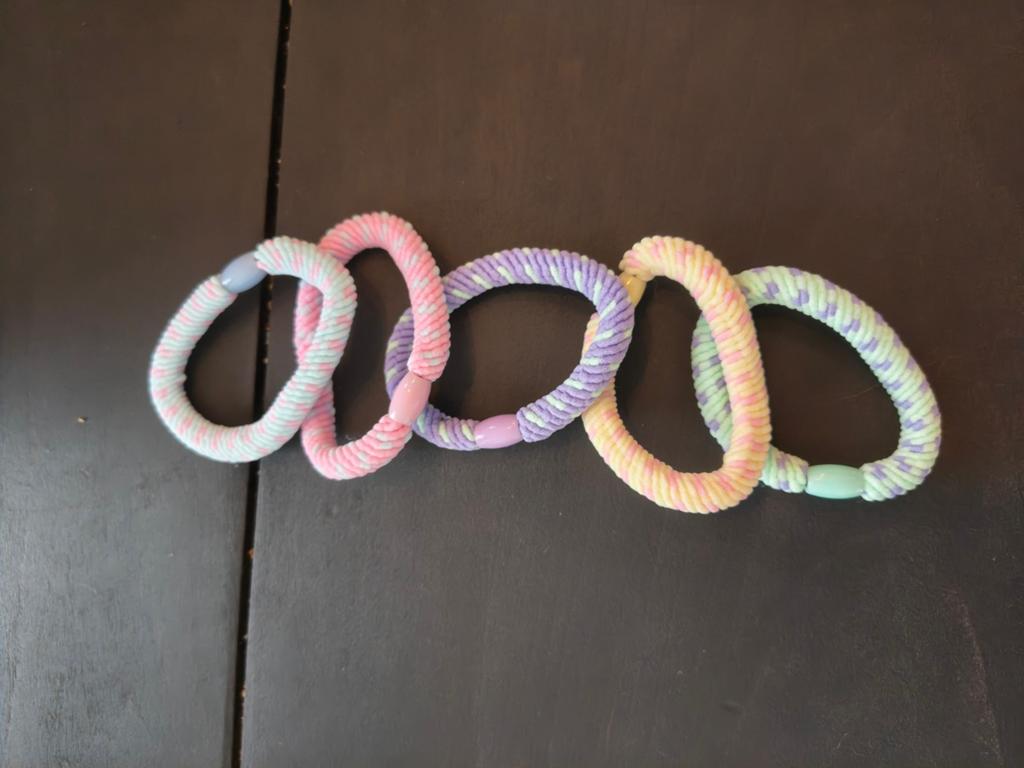 Nieuwe Knekki haarelastiekjes - Set van 5, Ophalen of Verzenden, Nieuw, Haarspeld
