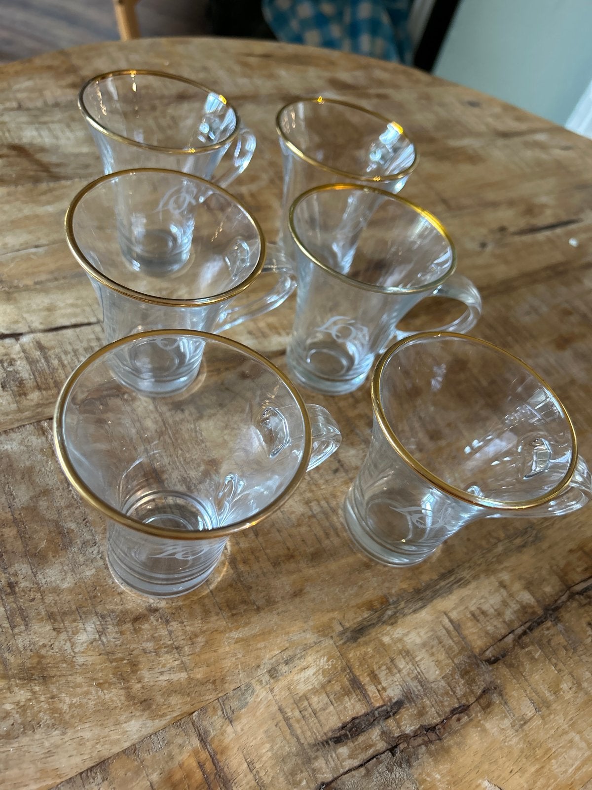Lor koffie kopjes glazen, Ophalen, Gebruikt, Overige merken, Glas