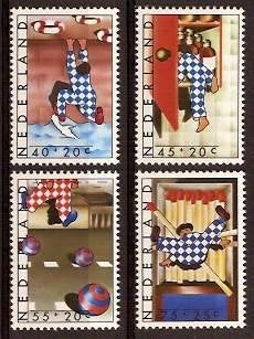 Nederland NVPH nr 1146/9 postfris Kinderpostzegels 1977, Ophalen of Verzenden, Na 1940, Postfris