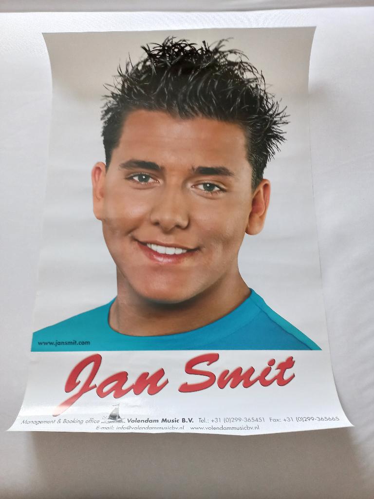 Poster Jan Smit., Verzamelen, Rechthoekig Staand, Ophalen of Verzenden, Zo goed als nieuw, A1 t/m A3