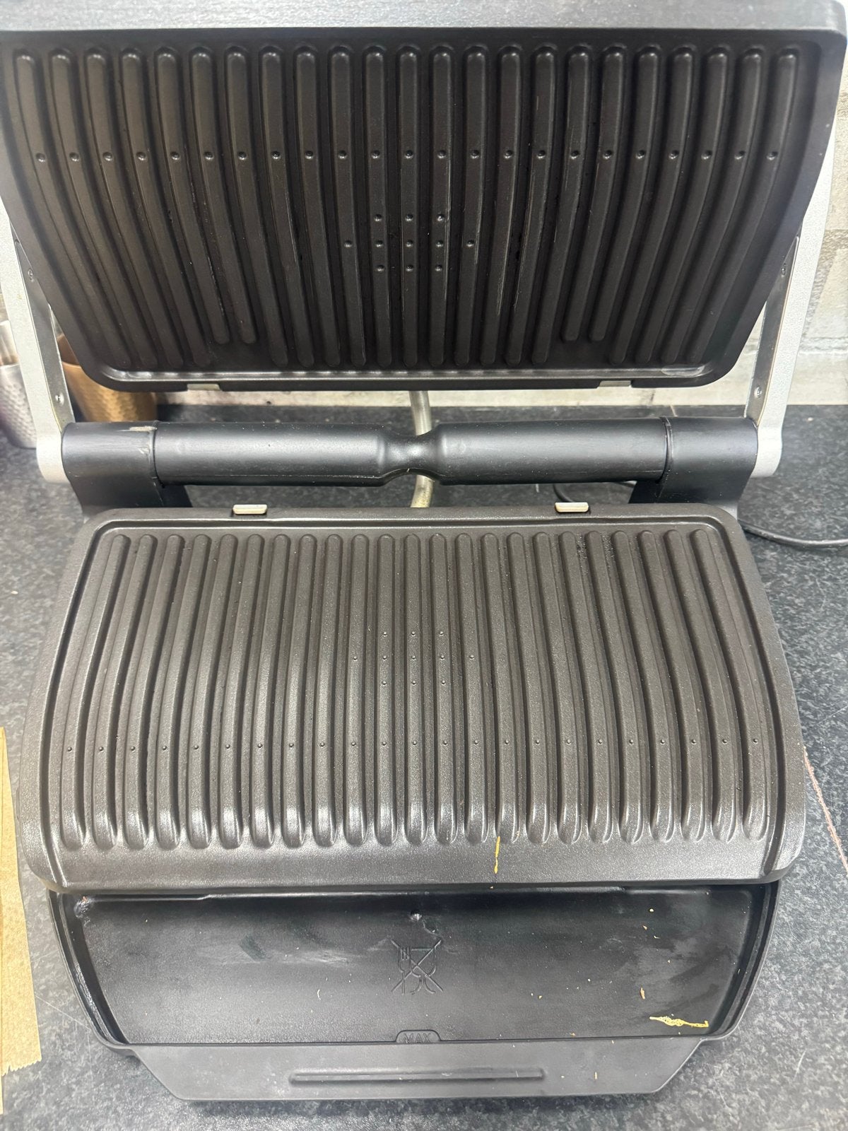 Tefal OptiGrill XL in goede staat, Ophalen of Verzenden, Vaatwasmachinebestendig, Zo goed als nieuw, Tafelgrill