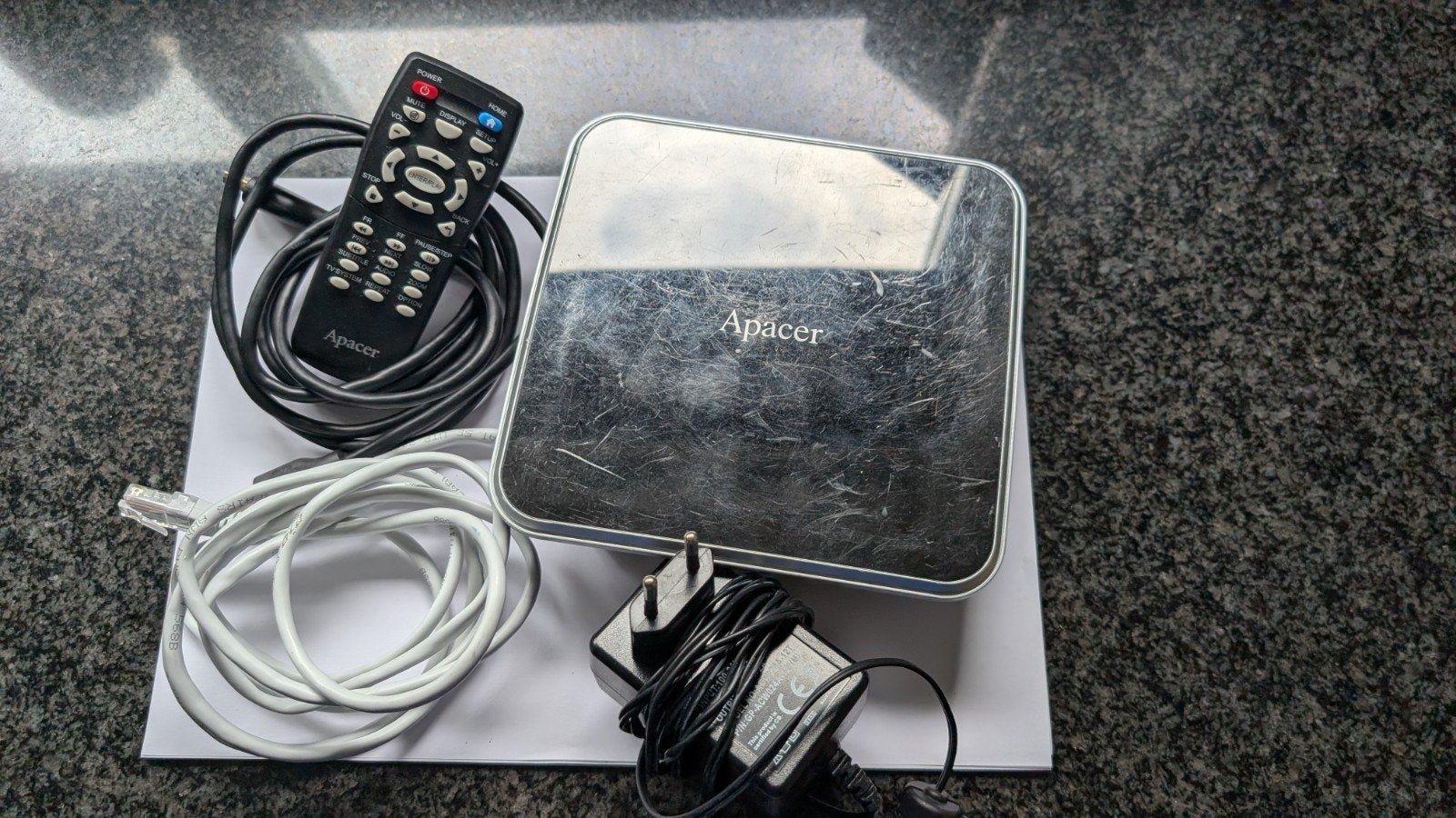 Apacer Media Player AL460, Ophalen of Verzenden, Gebruikt, USB 2, Zonder harde schijf