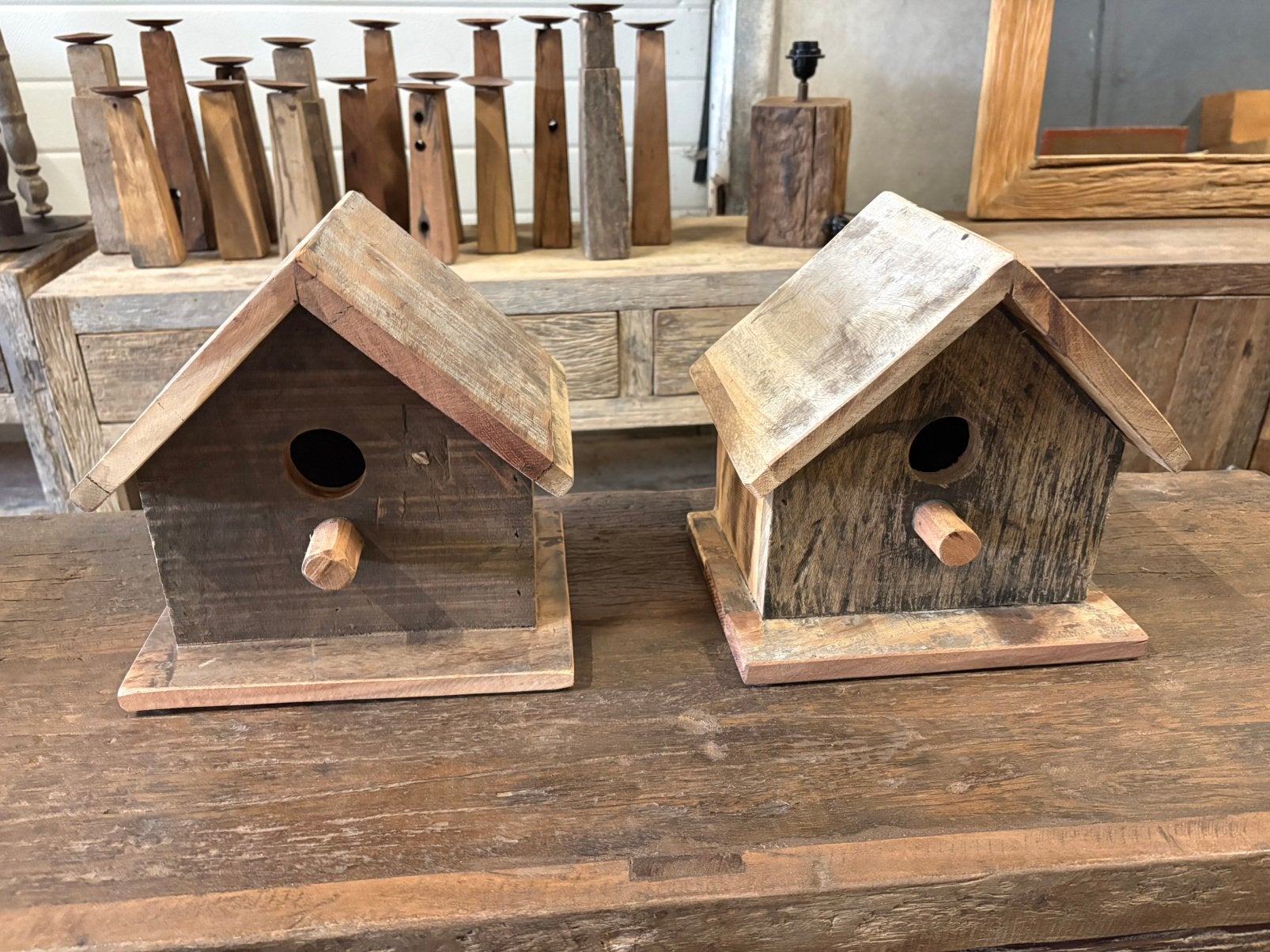 Stoer massief vogelhuisje van oud Truckwood, Nieuw, Ophalen of Verzenden, Nvt, Nvt