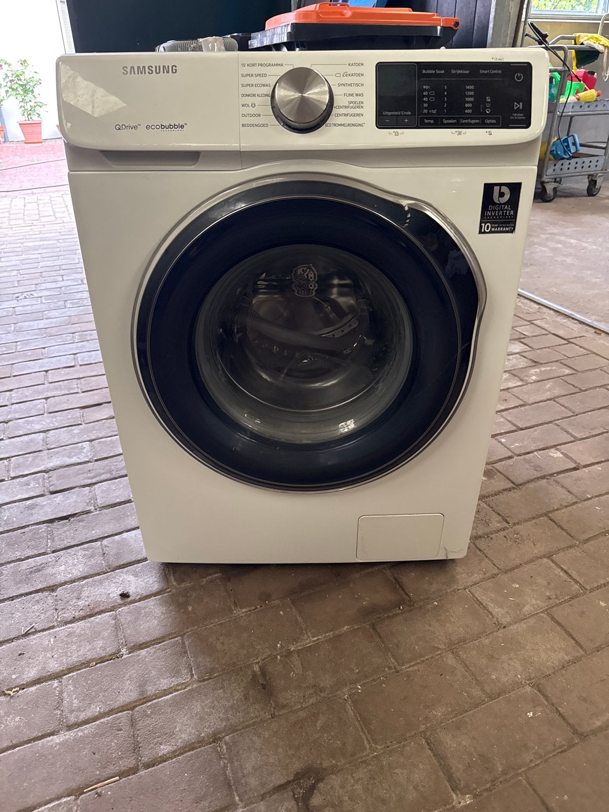 Samsung QDrive (ecobubble) wasmachine WW8BM642OBW, Ophalen, 1200 tot 1600 toeren, 8 tot 10 kg, Zo goed als nieuw