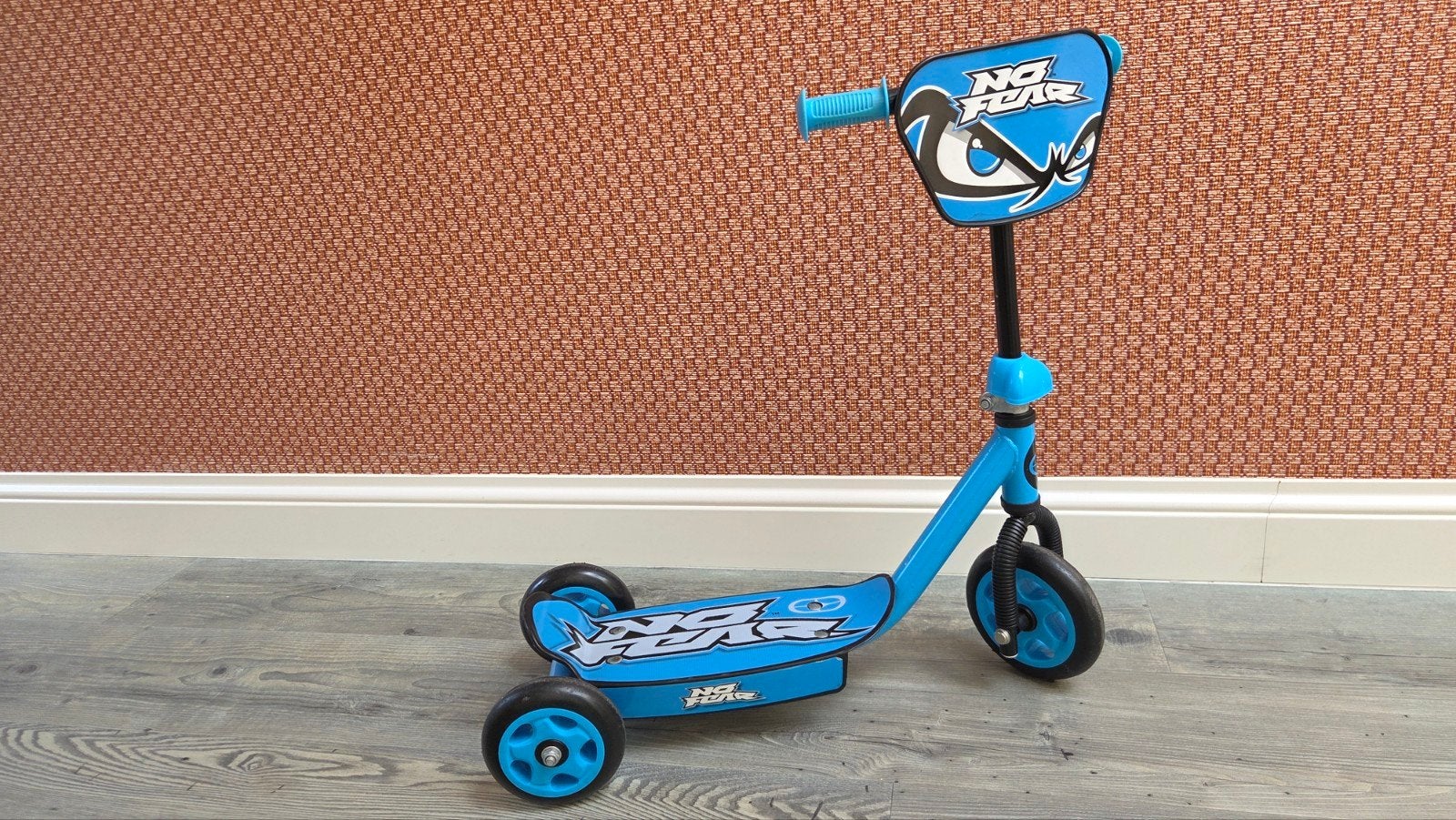 Blauwe No Fear step voor kinderen, Fietsen en Brommers, Ophalen, Gebruikt, Gewone step, No Fear