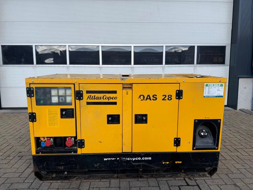 Atlas-Copco QAS 28 YDS Yanmar 30 kVA Silent generatorset Agg, Ophalen of Verzenden