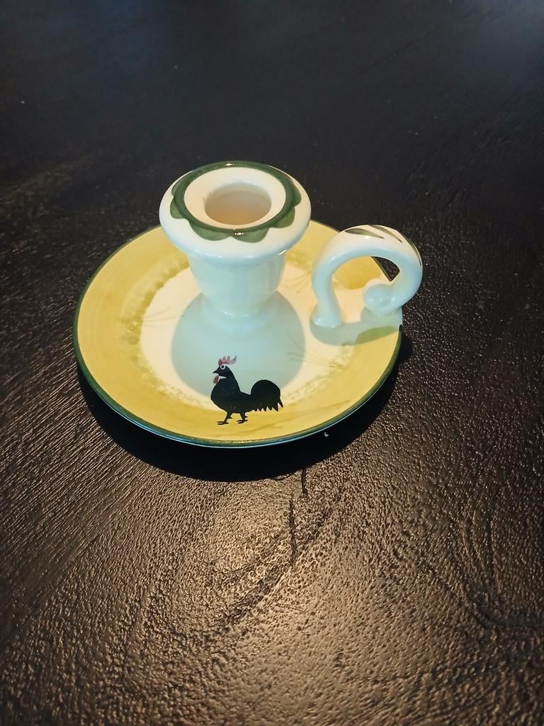 Zeller servies kip en haan kandelaar, Huis en Inrichting, Woonaccessoires | Kandelaars en Kaarsen, Ophalen of Verzenden, Zo goed als nieuw