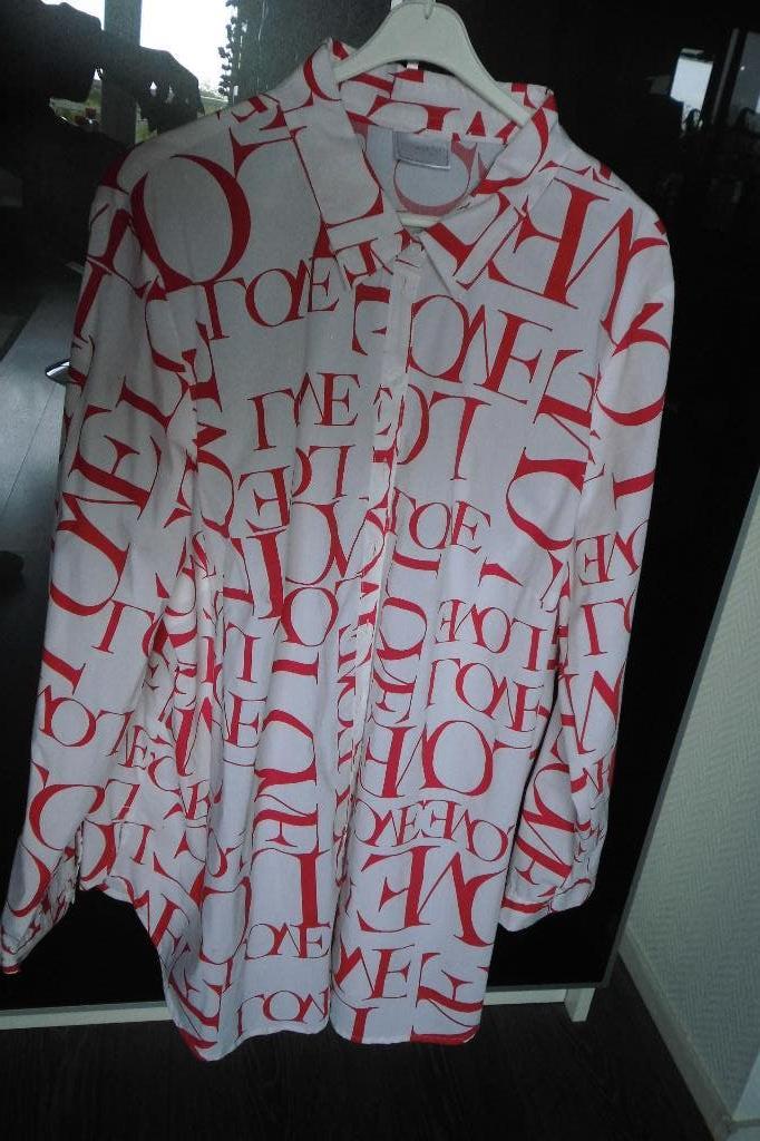 blouse maat 46, Ophalen of Verzenden, Gedragen, Maat 46/48 (XL) of groter, Wit
