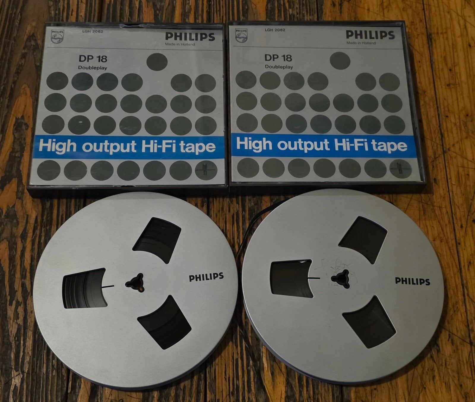 Philips DP 18 Doubleplay High Output Hi-Fi Tapes, Ophalen of Verzenden, Bandrecorder, Met banden