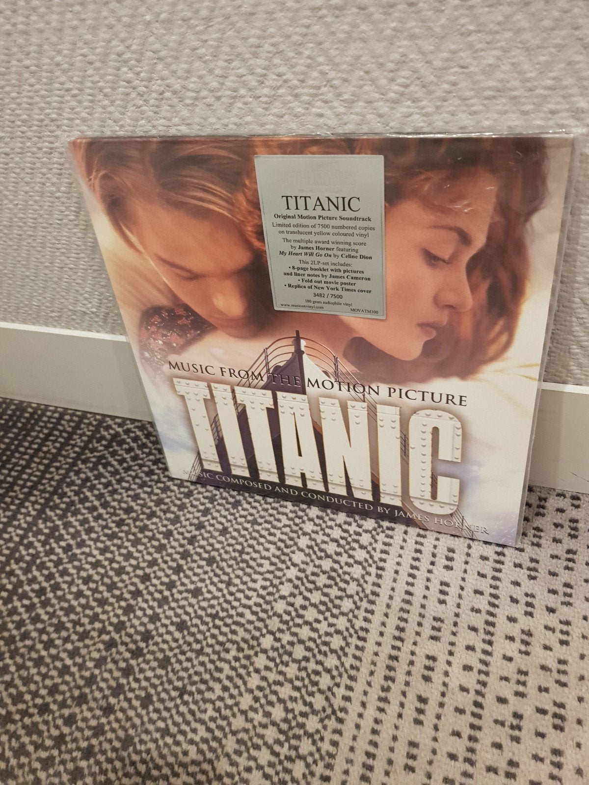 2LP Titanic Soundtrack - Ltd - Yellow Vinyl, Ophalen, Film en Theater, Speciale editie, 12 inch