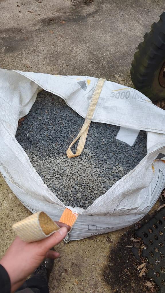 Big Bag Grijs Split, Tuin en Terras, Grind, Keien en Split, Gebruikt, Split, Grijs, Overige materialen, Ophalen