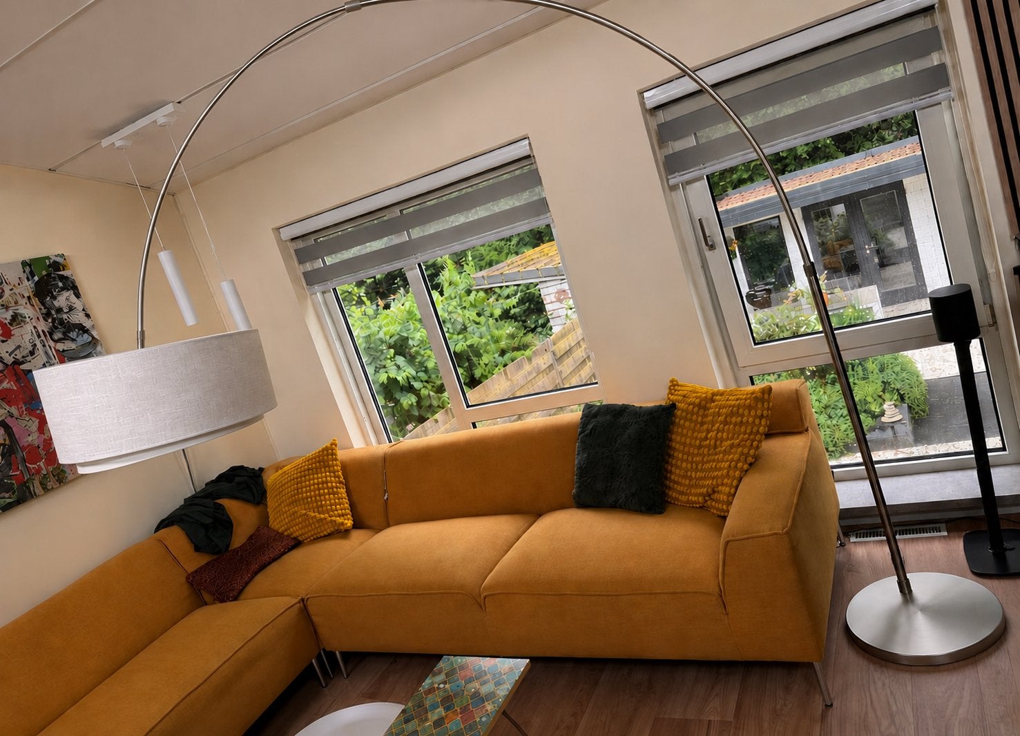 Steinhauer Sparkled Light grote booglamp - retro 60/70s, Verzamelen, Retro, Ophalen, Huis en Inrichting