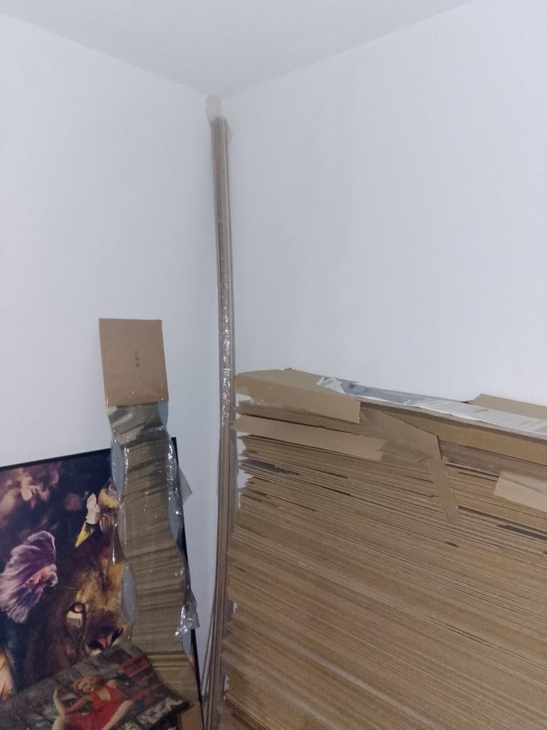 Klik laminaat oak grey/beige 65m²+ondervloer en plakplinten, 50 tot 150 cm, Ophalen of Verzenden, Zo goed als nieuw, 10 m² of meer
