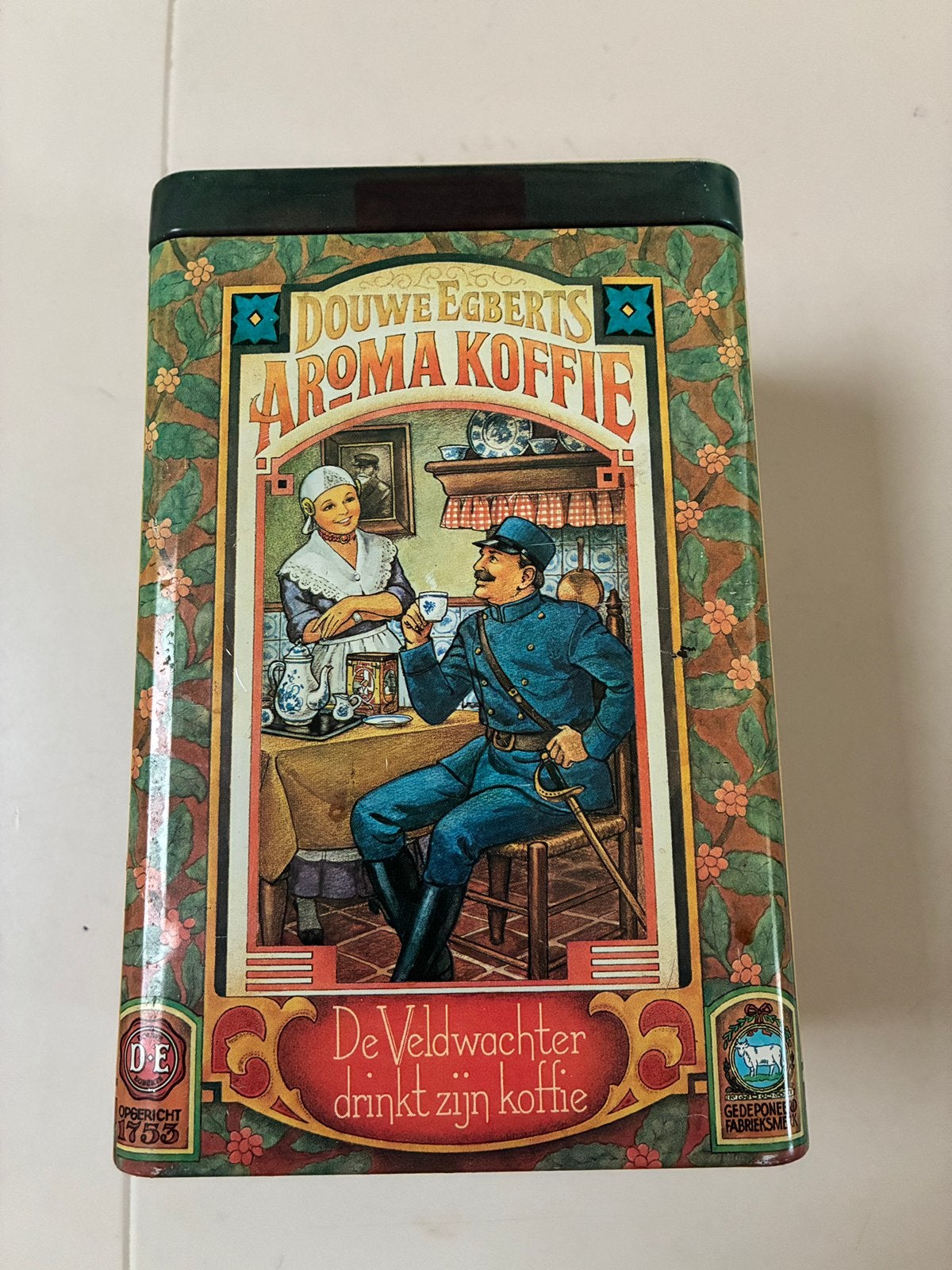 Bewaarblik Douwe Egberts anno 1753, Verzamelen, Blikken, Ophalen of Verzenden, Zo goed als nieuw, Koffie, Douwe Egberts