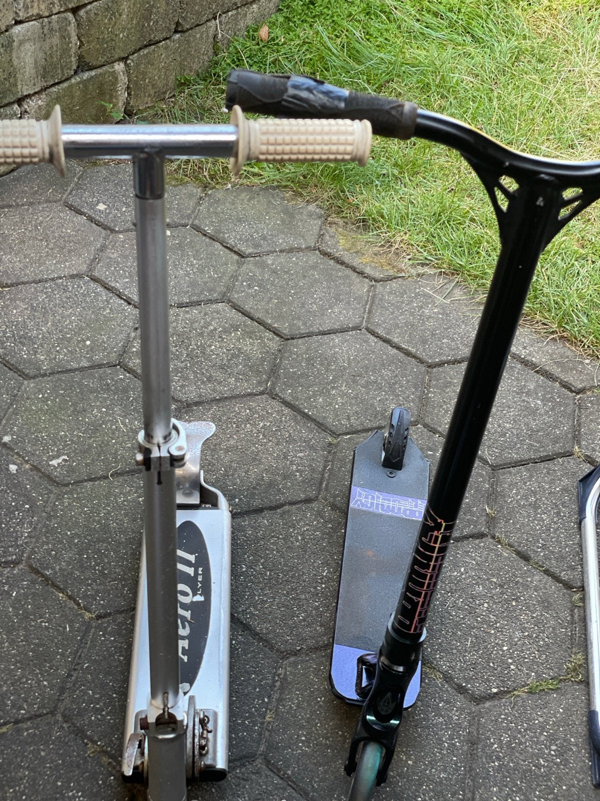 Stuntstep en gewone step - Gebruikt, Fietsen en Brommers, Steps, Ophalen, Gebruikt, Gewone step