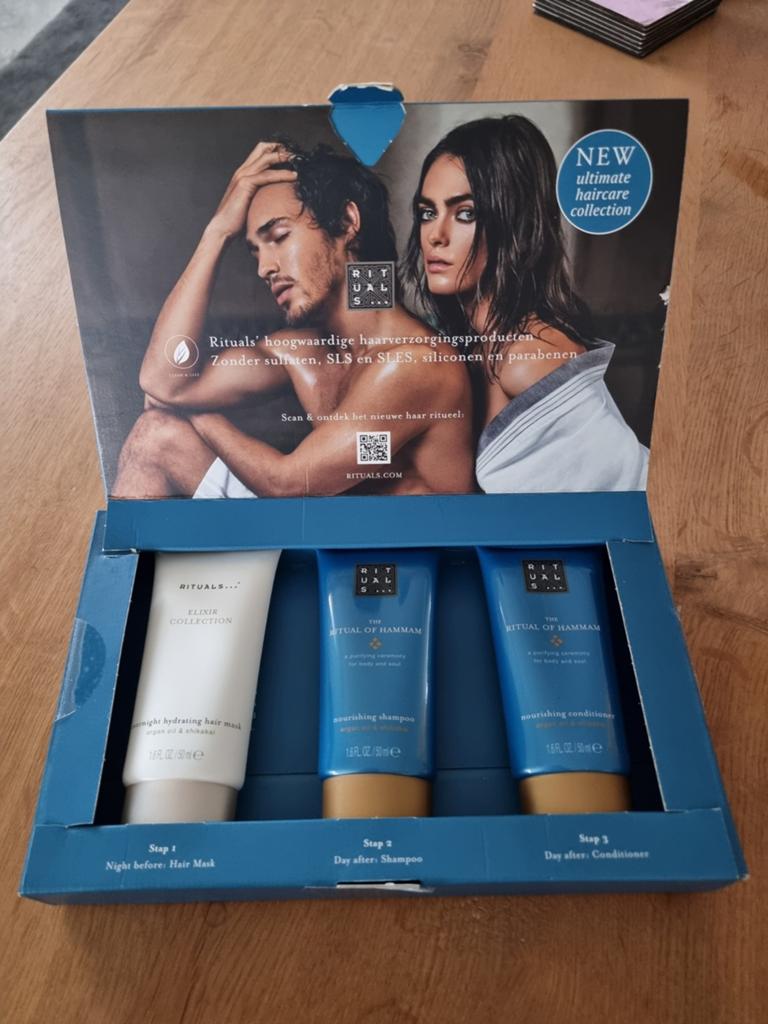 RITUALS giftset ultimate haircare collection Elixir Hammam, Ophalen of Verzenden, Nieuw, Shampoo of Conditioner