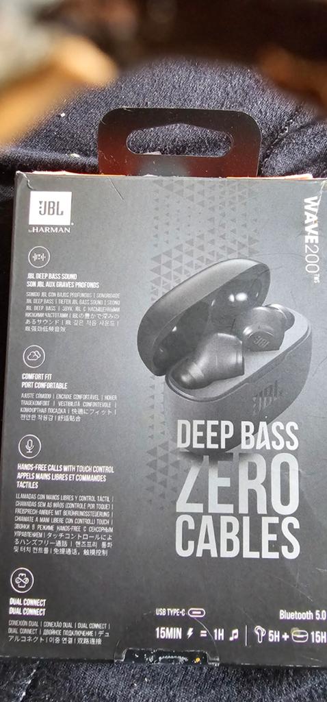 JBL Wave 200 TWS Draadloze Oordopjes - Zwart, Ophalen of Verzenden