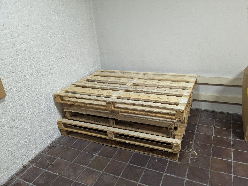 Houten pallets – stevige kwaliteit – direct af te halen, Ophalen, Gebruikt, Minder dan 25 mm, Pallet