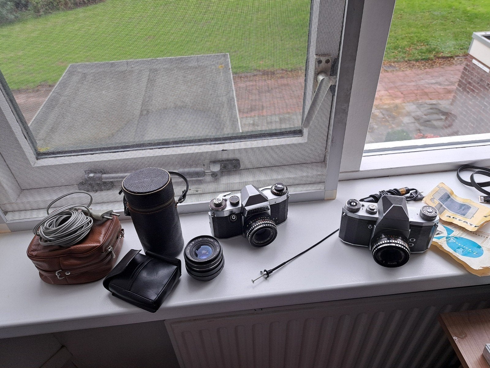 oude foto camera's , lenzen en aanverwante artikelen, Audio, Tv en Foto, Ophalen of Verzenden, Gebruikt, Spiegelreflex, Overige Merken