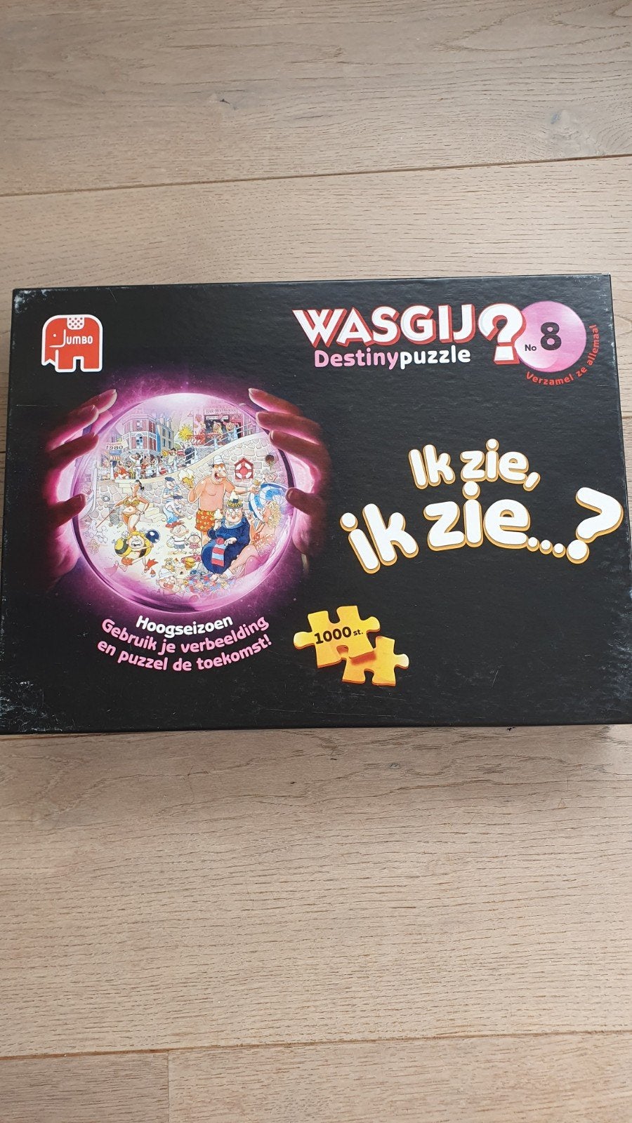Jumbo Wasgij Destiny 8: Ik zie, ik zie...? 1000 stukjes, Ophalen of Verzenden, 500 t/m 1500 stukjes, Gebruikt, Legpuzzel