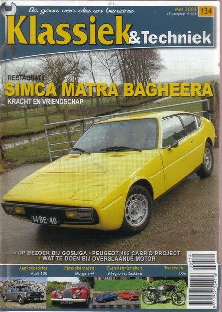 Klassiek & Techniek 134 2009 : Simca Matra Bagheera - Morgan, Ophalen of Verzenden, Gelezen, Algemeen