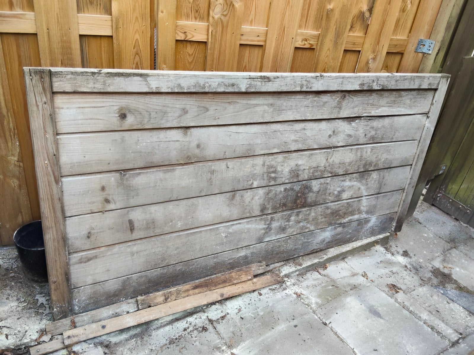 Gratis schutting deel, Tuin en Terras, Schuttingen, Ophalen, Minder dan 3 meter, Hout, 1 tot 2 meter