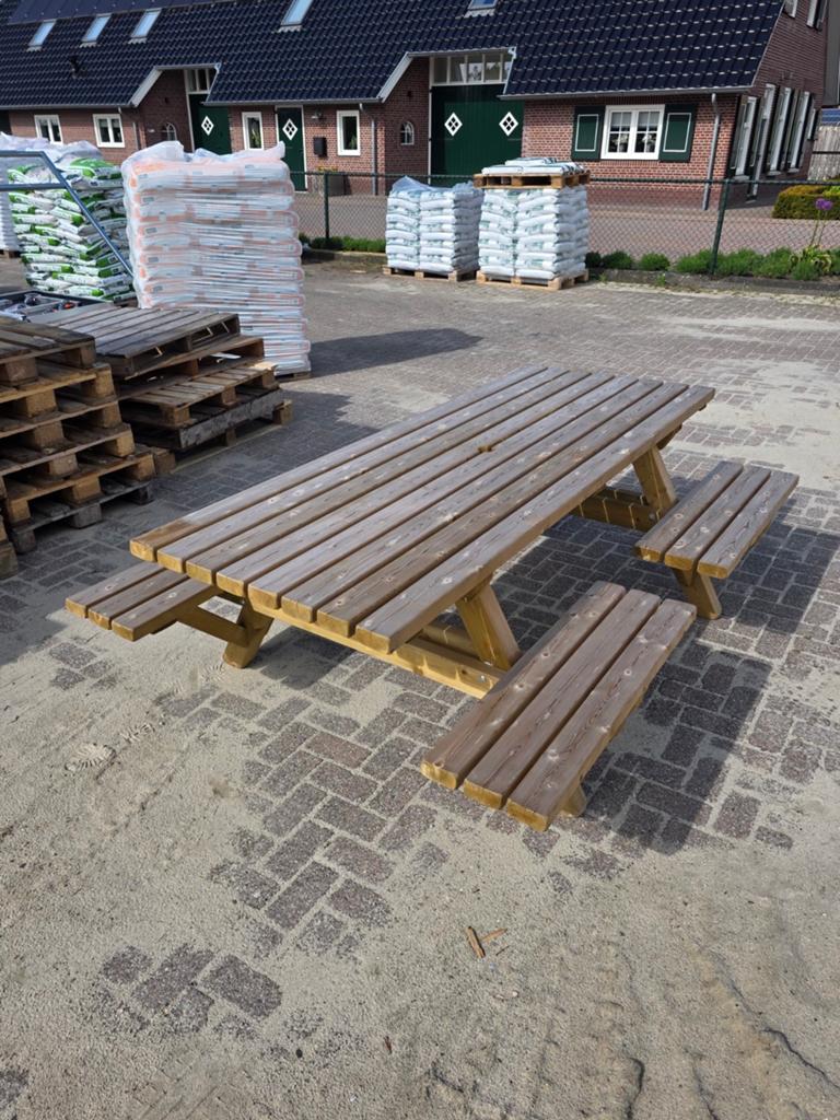 Picknicktafel Open Instap. Talen Meubelen., Ophalen, Zo goed als nieuw, Rechthoekig, Hout