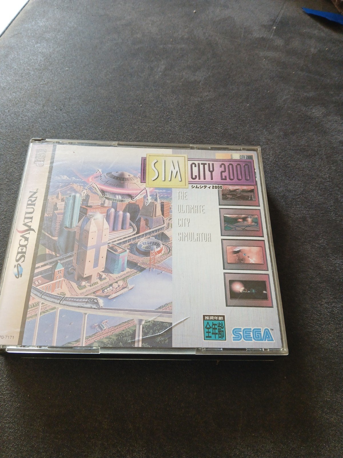 Sim City 2000 - Sega Saturn - Stedenbouw Simulator, Spelcomputers en Games, Gebruikt, 1 speler, Ophalen of Verzenden, Saturn of Dreamcast