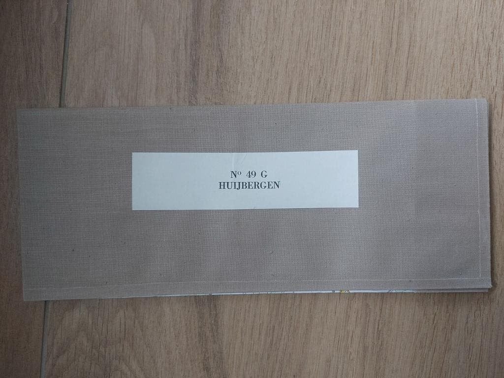 49G Huijbergen Hoogerheide Ossendrecht Stafkaart uit 1968, Topografische Dienst Nederland, Ophalen of Verzenden, 1800 tot 2000