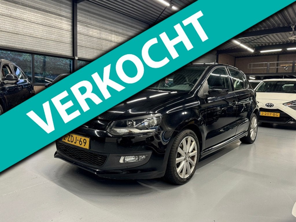 Volkswagen Polo 1.4 TDI BlueMotion Clima/Navi/Cruise, Auto's, Gebruikt, Euro 6, 580 kg, Zwart