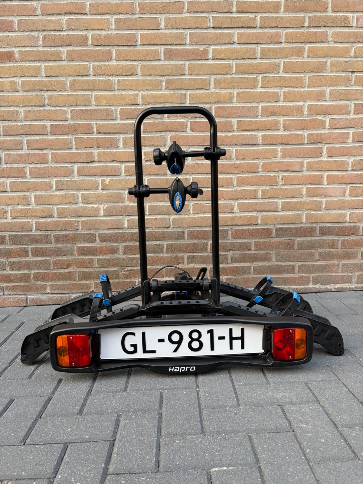 Fietsendrager Hapro Atlas Zgan!, Auto diversen, Ophalen, Elektrische fiets, Zo goed als nieuw, 2 fietsen