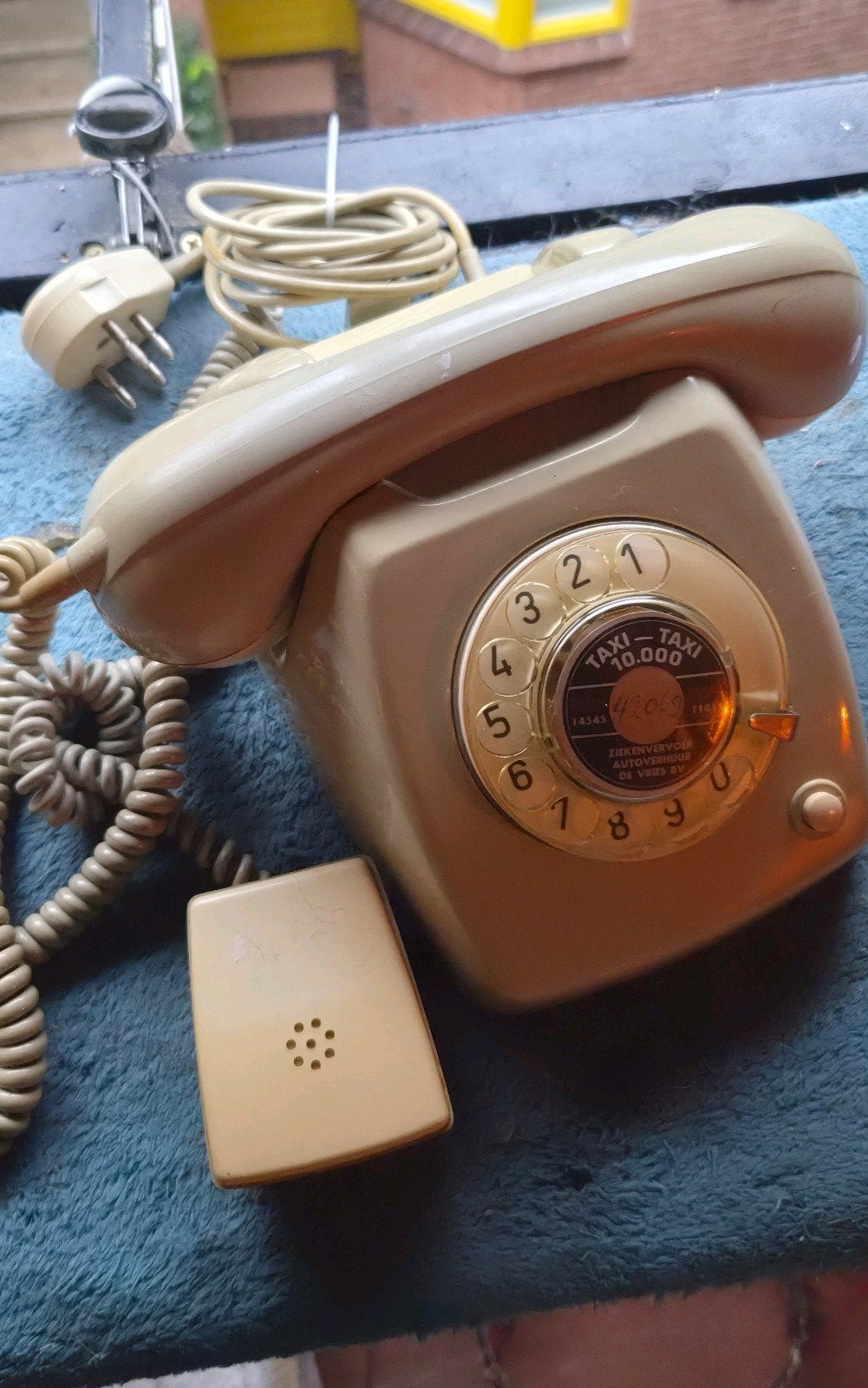 Vintage PTT Telefoon Type T65 met Draaischijf, Ophalen of Verzenden, Gebruikt, Met draaischijf