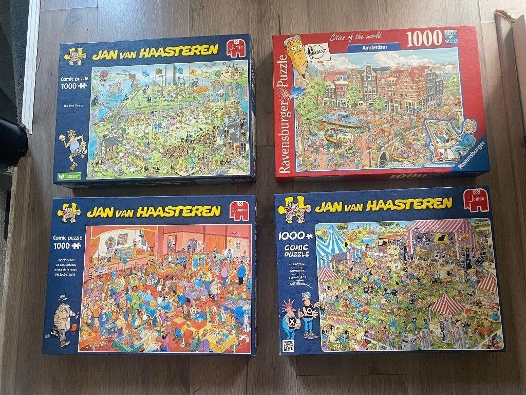 Puzzels 3 van Jan van Haasteren 1 Ravensburger, Ophalen of Verzenden, 500 t/m 1500 stukjes, Zo goed als nieuw, Legpuzzel
