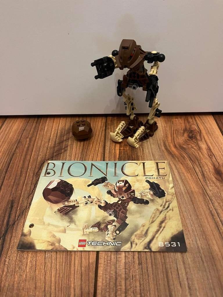 LEGO Technic Bionicle 8531 Toa Pohatu – 100% compleet!, Ophalen of Verzenden, Zo goed als nieuw