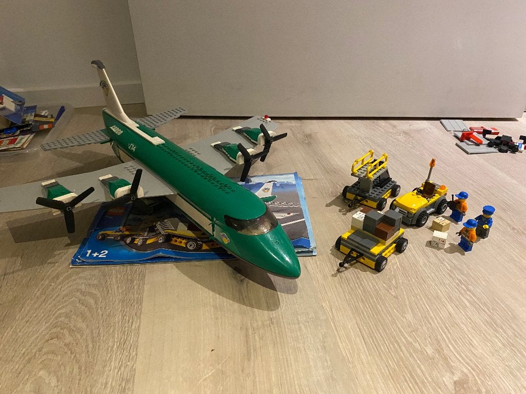 Lego 7734 Cargo Plane (Compleet), Ophalen, Lego, Inclusief instructies, Complete set