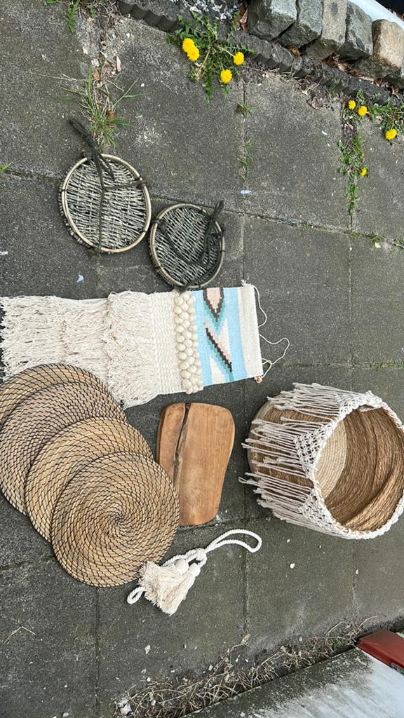 Leuk pakket woonaccessoires in Ibiza stijl  binnen of buiten, Huis en Inrichting, Ophalen of Verzenden, Nieuw