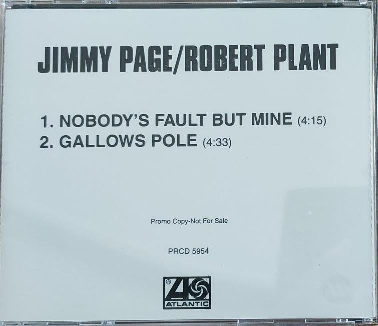 Led Zeppelin - Page & Plant - Gallows Pole promo, Ophalen of Verzenden, Zo goed als nieuw, Rock en Metal