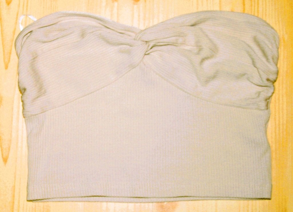 Shein beige strapless topje maat S (170/176) ., Kleding | Dames, Beige, Ophalen of Verzenden, Gedragen, Shein